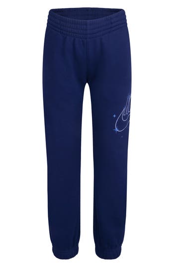 Nike Kids' Shine Logo Sweatpants In Midnight Navy