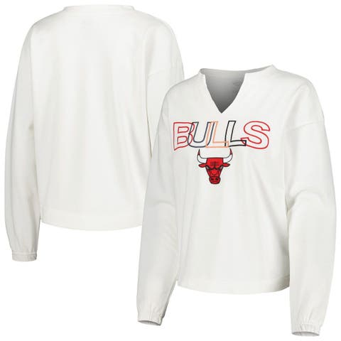 Chicago Bulls Mitchell & Ness Hardwood Classics Wordmark Mesh V-Neck  Pullover Shooting Shirt - Black