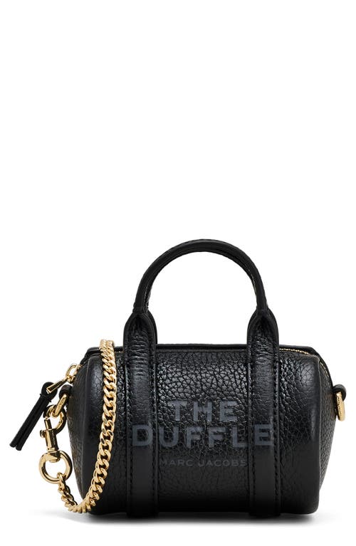 Marc Jacobs The Nano Duffle Leather Crossbody Bag in Black at Nordstrom