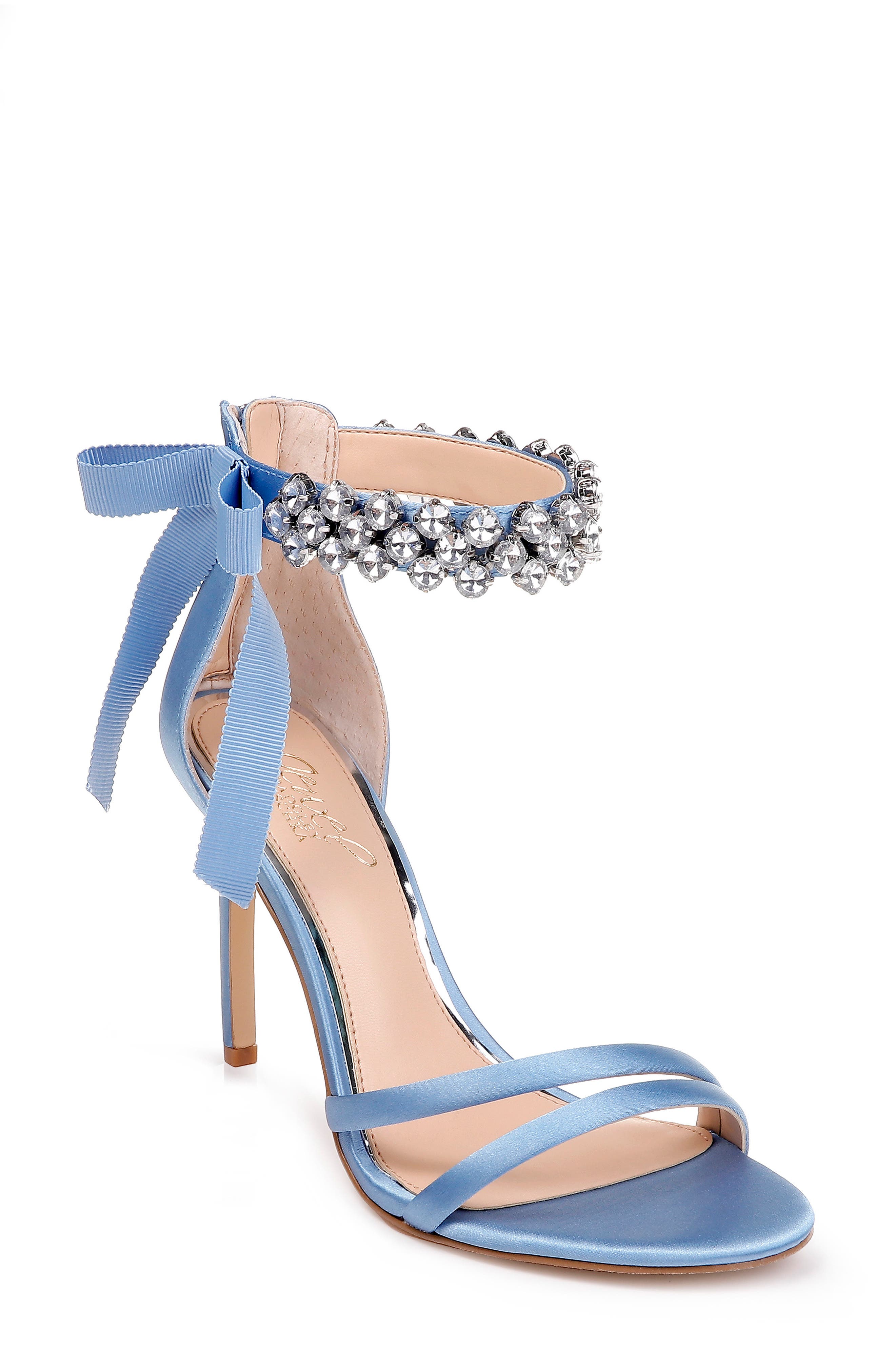Jewel Badgley Mischka Debra Ankle Strap Sandal- Blue