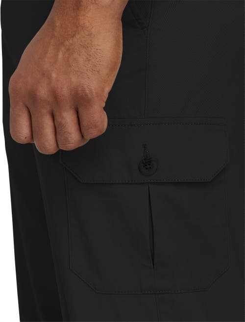 Shop Harbor Bay By Dxl Continuous Comfort Cargo Pants In Black