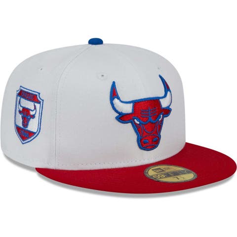 Youth White/Red Chicago Bulls Splatter Snapback Hat