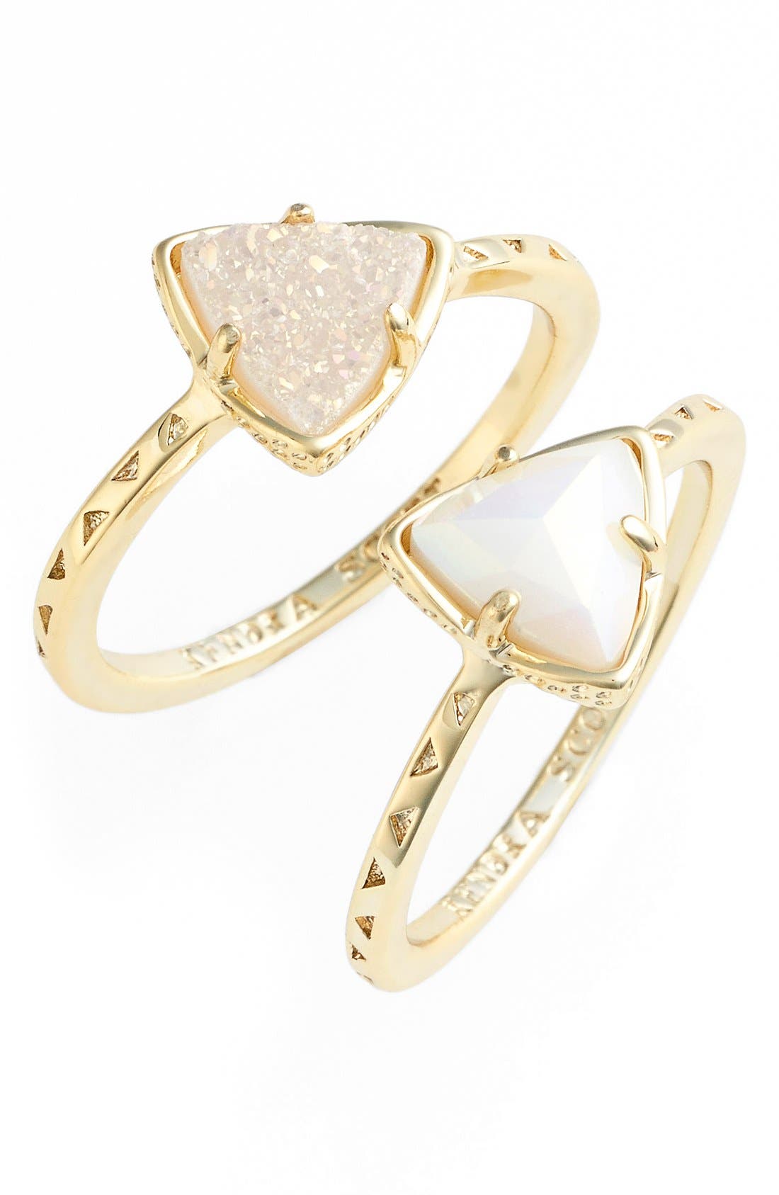 Kendra Scott 'Anna' Triangle Rings (Set of 2) Nordstrom