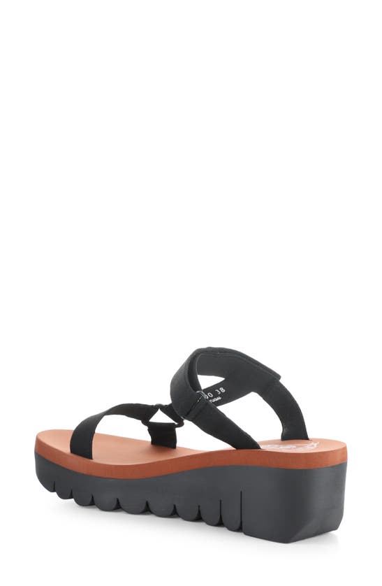 Shop Fly London Yaka Platform Wedge Sandal In Black Cupido