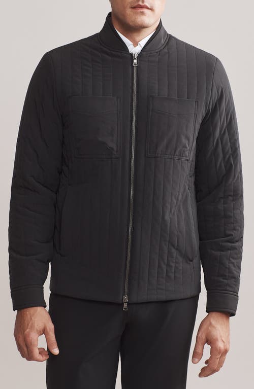 Shop Rhone Skyline Quilted Jacket In Black