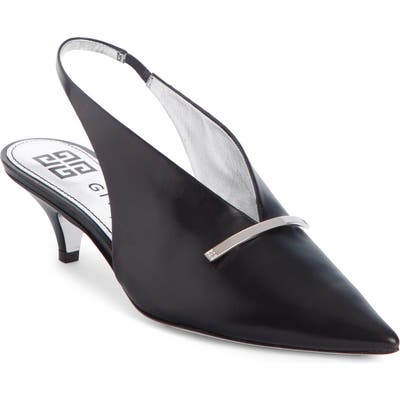 Givenchy Logo Bar Slingback Pump - Black