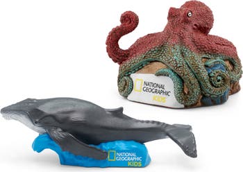 tonies National Geographic Whale & Octopus Tonie Audio Character Bundle ...