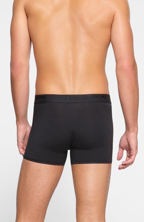 Skims 3-inch Stretch Modal Boxer Briefs In Obsidian