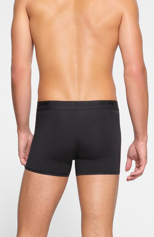 Shop Skims 3-inch Stretch Modal Boxer Briefs In Obsidian