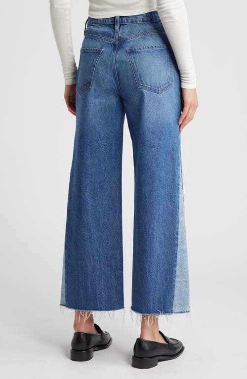 Frame Le Jane Raw Hem Crop Wide Leg Jeans In Shylock