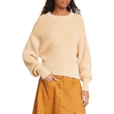 Nicholas Zuri Wool & Cotton Sweater, Ivory