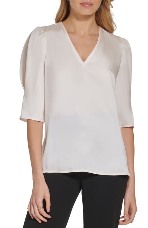 Cream hotsell dressy blouse