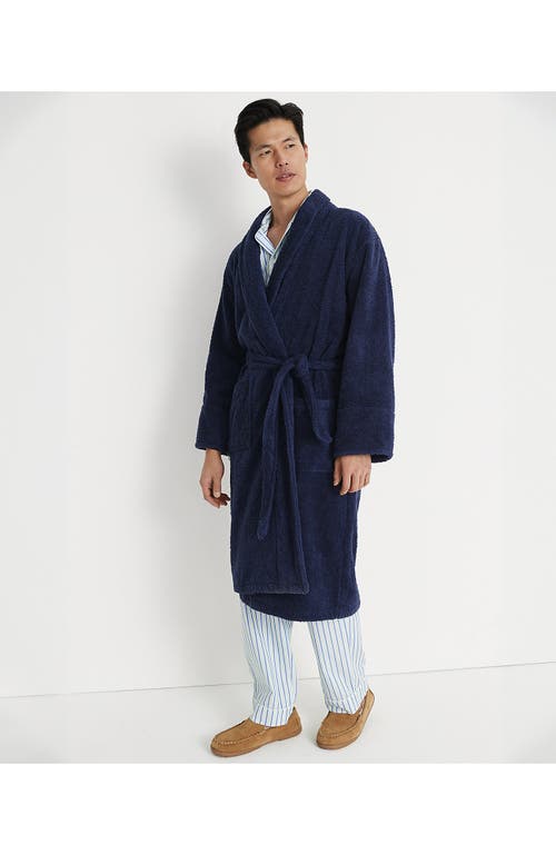 LANDS' END LANDS' END CALF LENGTH TURKISH TERRY ROBE