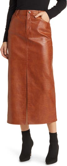 Leather Gallery Corset Belt in Cognac Croc Embossed Calf – Town