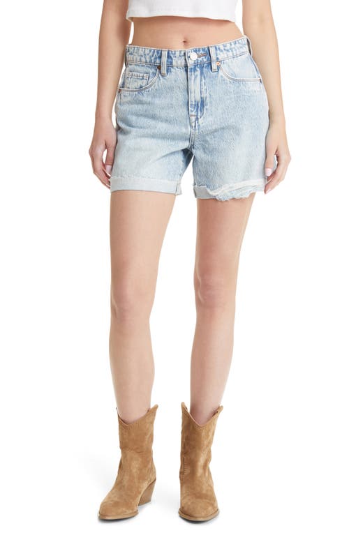BLANKNYC The Perry High Waist Denim Mom Shorts in Party Everyday