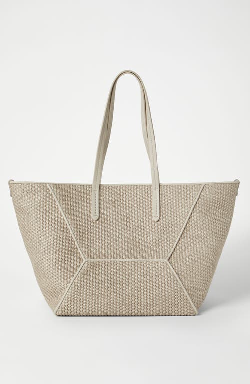 Shop Brunello Cucinelli Shopper Bag In Beige