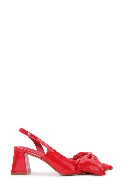 Berness Cynthia Pointed Toe Slingback Pump In Red