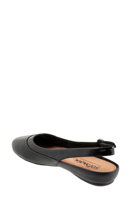 Shop Softwalk ® Sheffield Slingback Flat In Black