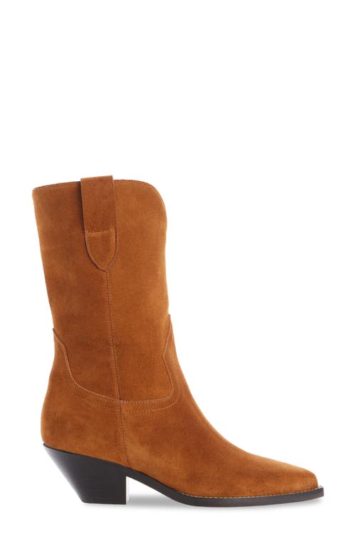 Shop Isabel Marant Dahope Western Boot In Cognac