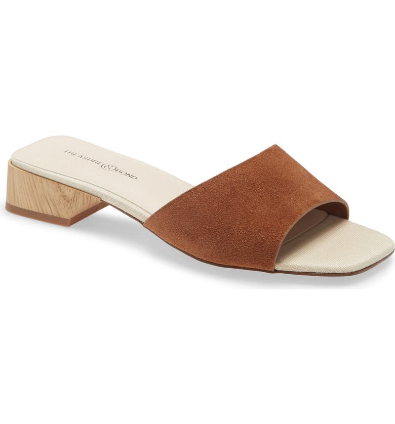 TREASURE & BOND Jakob Slide Sandal, Main, color, BROWN PRALINE