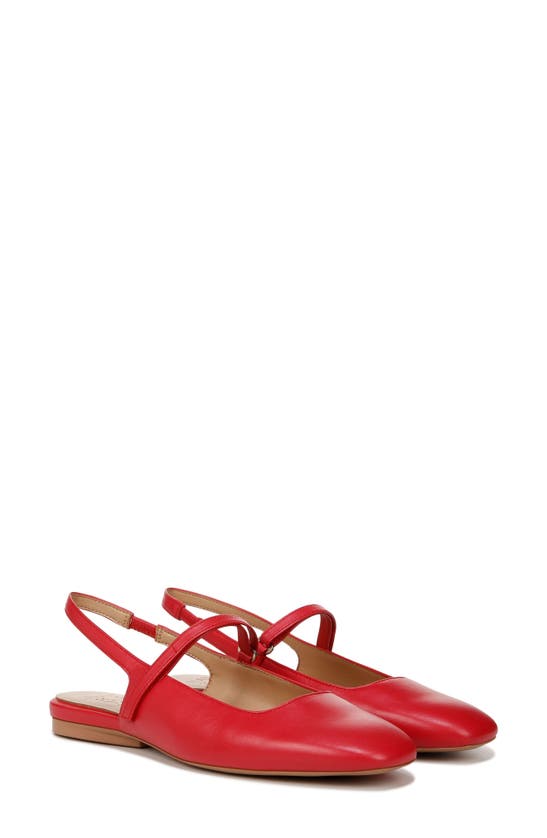 Shop Naturalizer Connie Slingback Mary Jane Flat In Crantini Red Leather