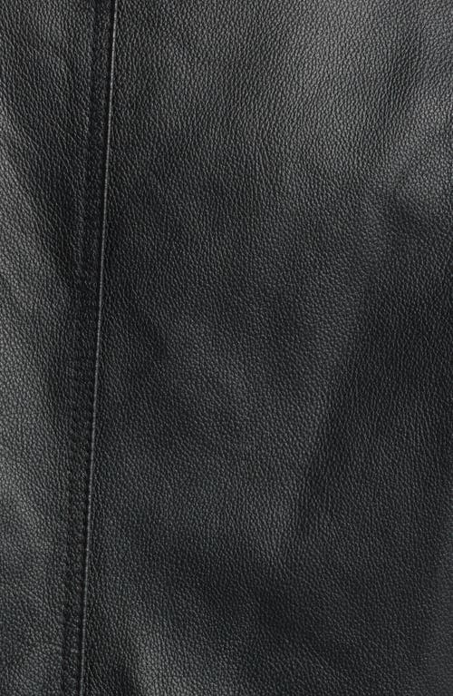 Shop Hugo Boss Boss Mansell Leather Jacket In Black