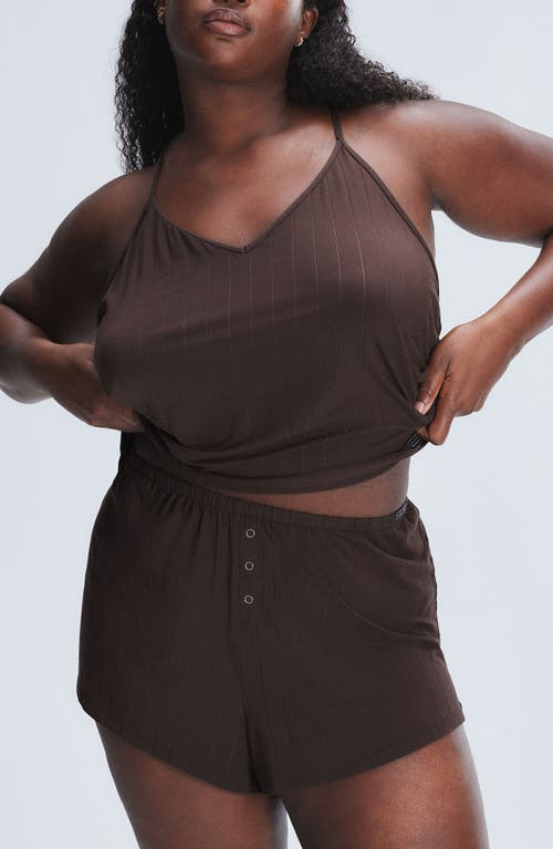 Savage X Fenty Sleek Stitch Camisole In Double Espresso Brown