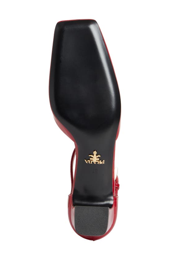 Shop Prada Modellerie D'orsay Pump In Cherry