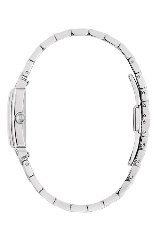 Bulova Women's Sutton Diamond Accent Stainless Steel Bracelet Watch 21mm In Silverone