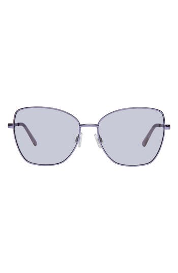 Kurt Geiger London 58mm Cat Eye Sunglasses In Gray