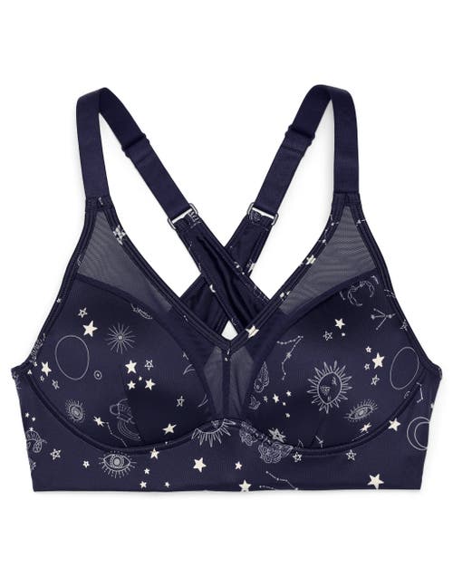 Adore Me Ariza Medium-impact Sports Bra In Novelty Blue