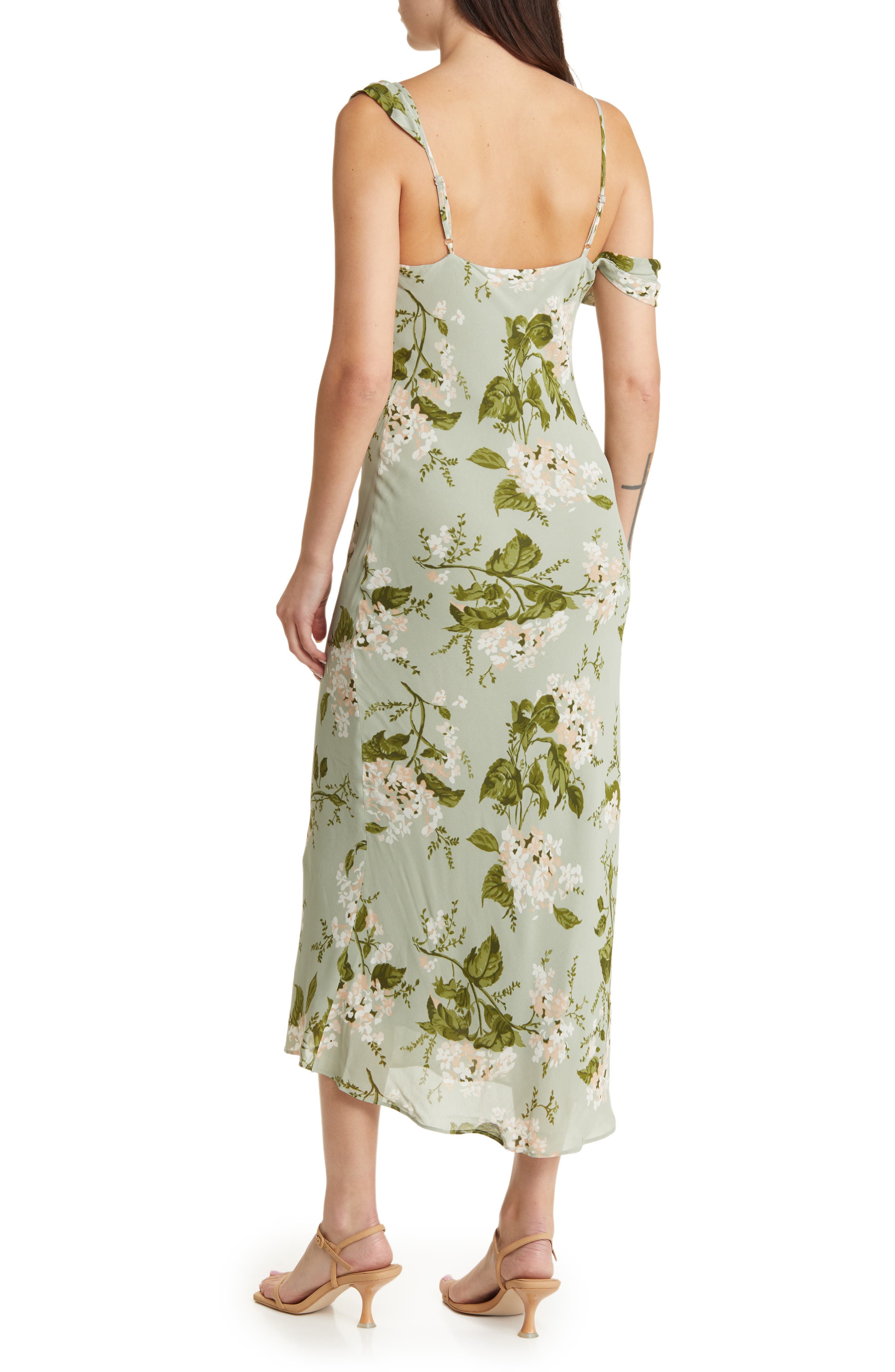 Reformation Reya Floral Drape Dress Nordstrom