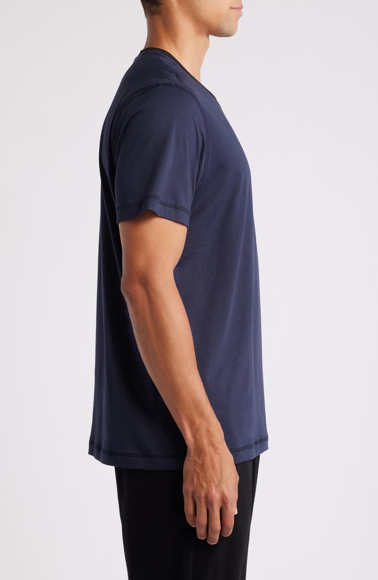 Daniel Buchler Peruvian Pima Cotton Crewneck T-Shirt, Alternate, color, Midnight