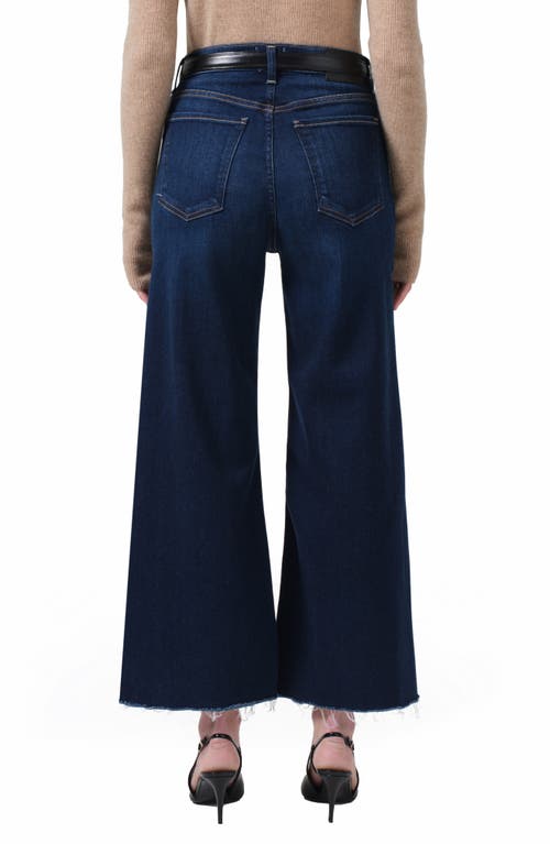 Citizen Of Humanity Womens Lotus (dk Indigo) Lyra Wide-crop-leg High-rise Stretch-regenerative-denim Blend Jeans In Lotus