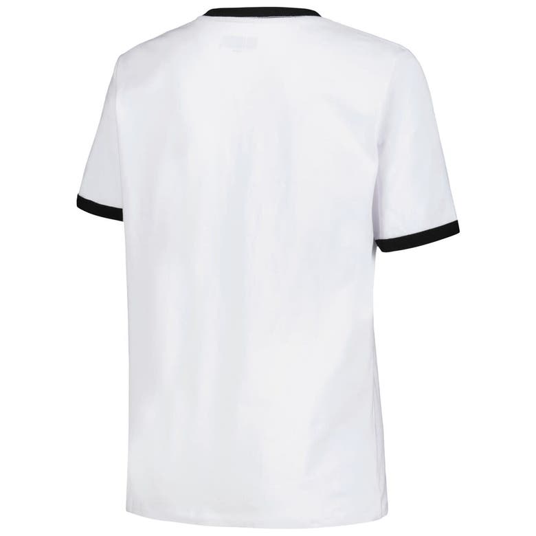 Shop 5th And Ocean By New Era 5th & Ocean By New Era White Lafc Throwback Ringer T-shirt