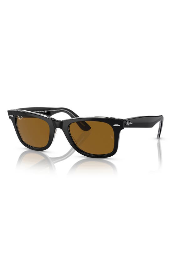 Ray Ban Classic 50mm Wayfarer Sunglasses In Brown