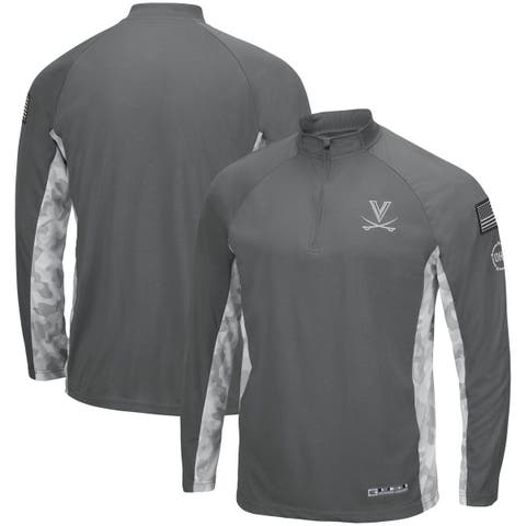 Men's Antigua Heathered Gray Detroit Lions Course Full-Zip Vest