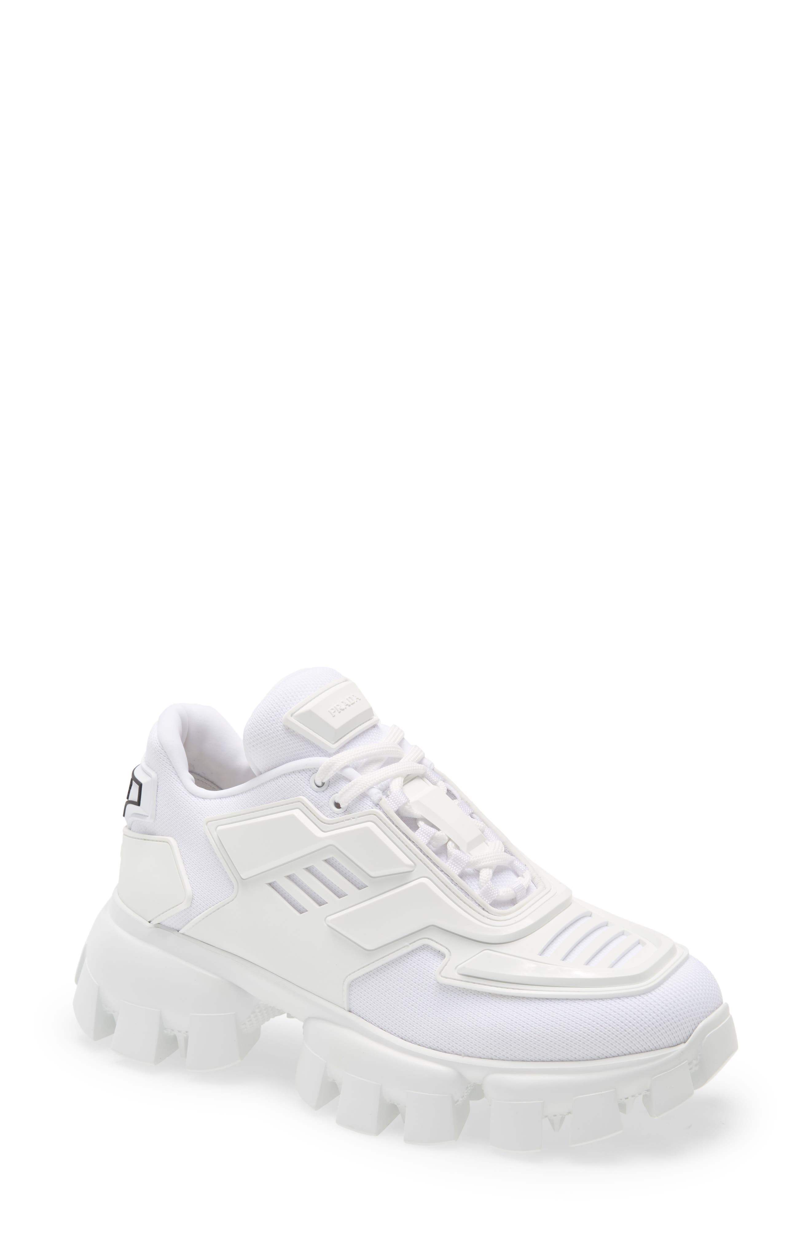 white prada tennis shoes