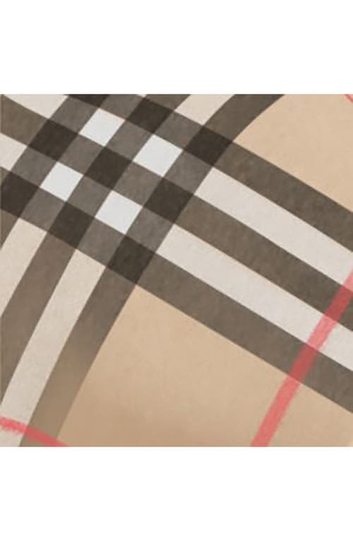 Burberry Check Wool Cape In Archive Beige