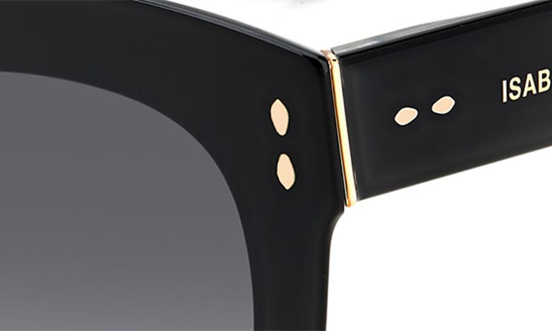 Isabel Marant 49mm Gradient Round Sunglasses In Black