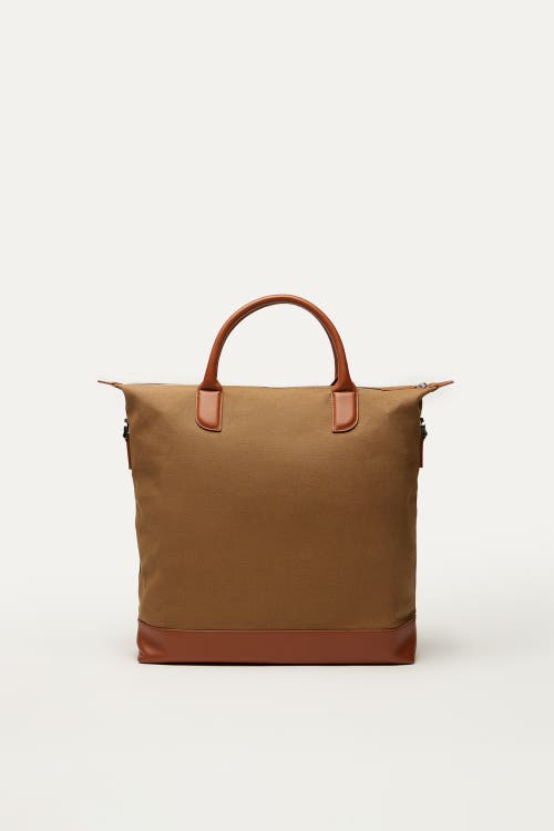 Want Les Essentiels De La Vie Want Les Essentiels O'hare Organic Cotton Canvas Tote In Dark Camel
