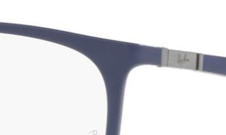 Ray Ban 54mm Square Optical Glasses In Blue