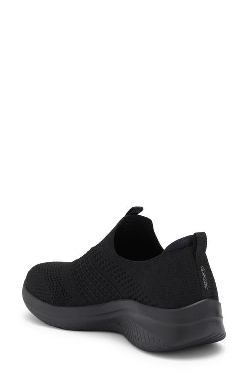 Skechers Ultra Flex 3.0 Classy Charm Sneaker In Black