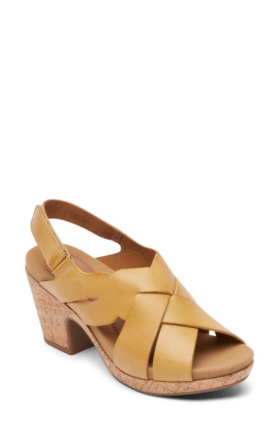 Rockport Cobb Hill Alleah Slingback Sandal In Yellow