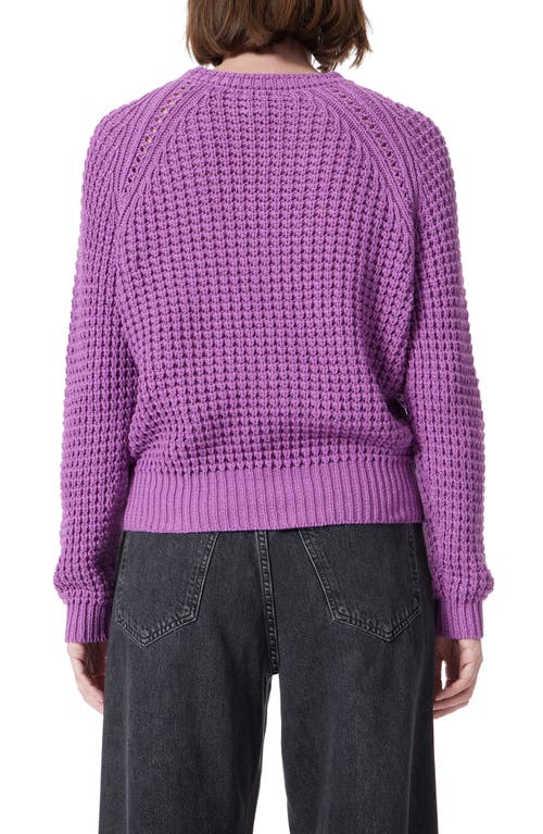 Shop Dee Ocleppo Do By  Waffle Knit Sweater In Violet