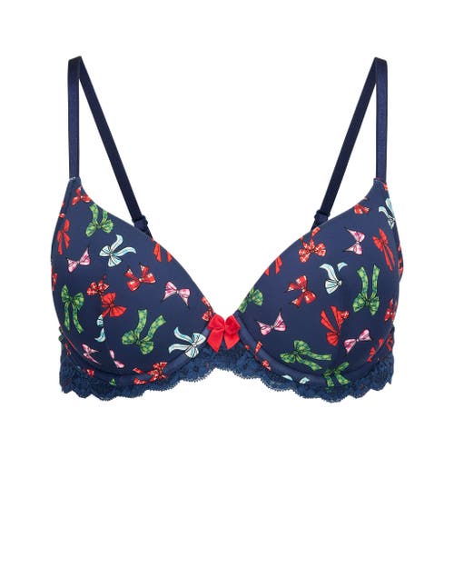 Adore Me Kati Contour Demi Bra In Novelty Blue