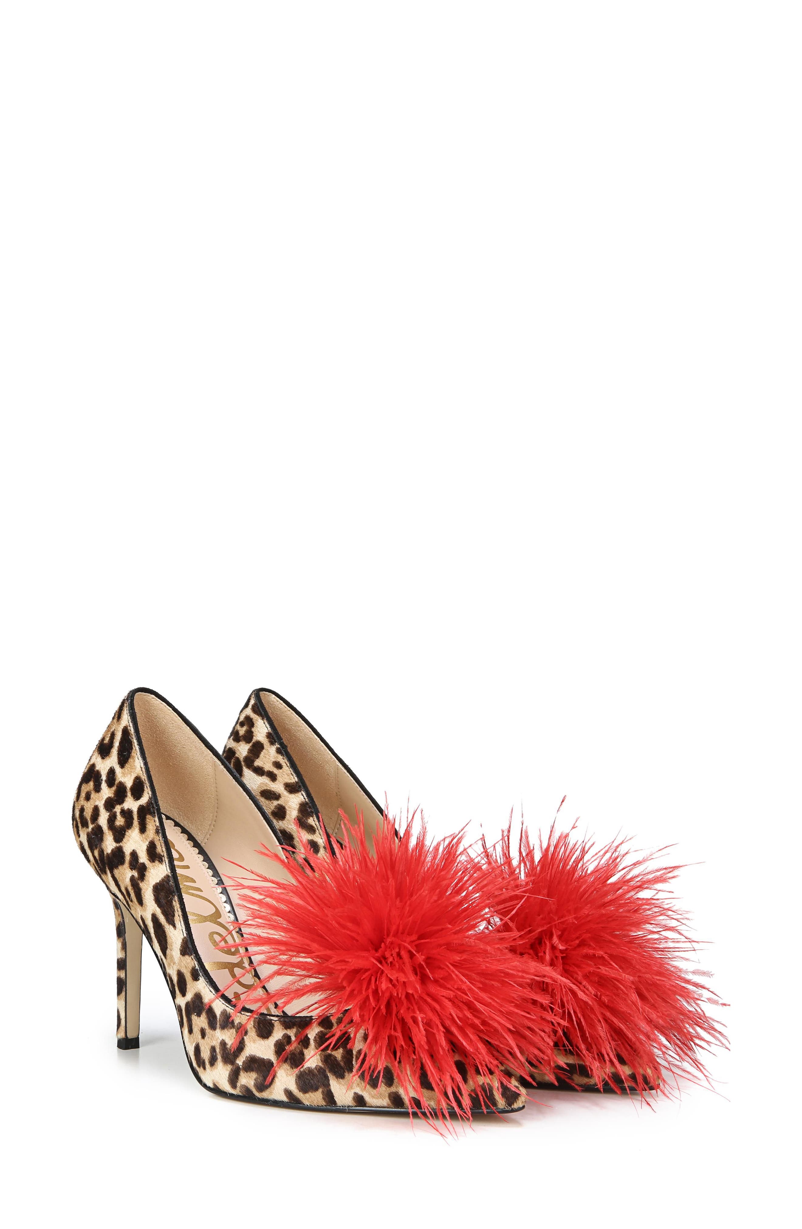 nordstrom shoes galleria on Sam Edelman Haide Feather Pompom Pump Nordstrom Rack