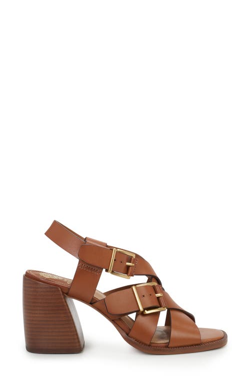 Vince Camuto Penina Ankle Strap Sandal In Golden Walnut