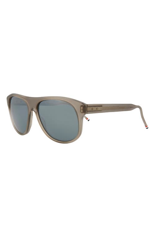 Shop Thom Browne 55mm Fashion Square Sunglasses In Satin Grey Crystal