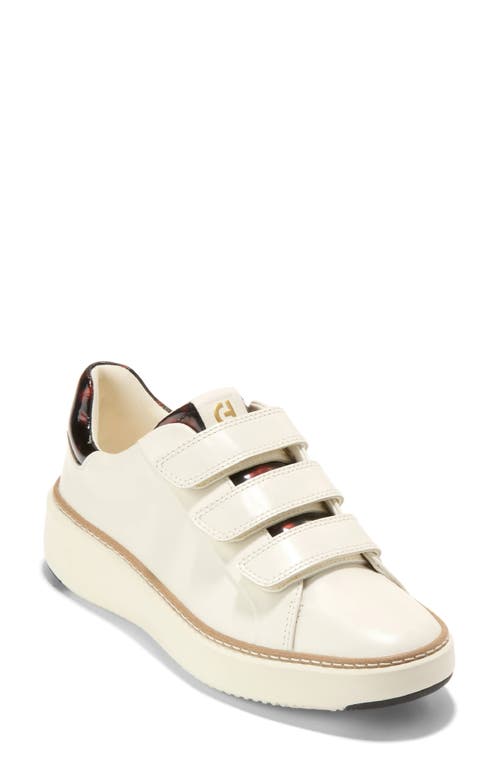 Shop Cole Haan Grandpro Topspin Strap Sneaker In Ivory/tort